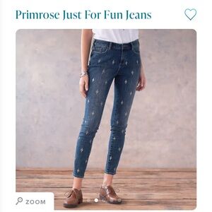 Sundance Catalog Primrose Just For Fun Embellished Jeans 32